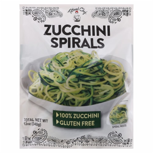 Tattooed Chef™ Gluten Free Frozen Zucchini Spirals Perspective: front