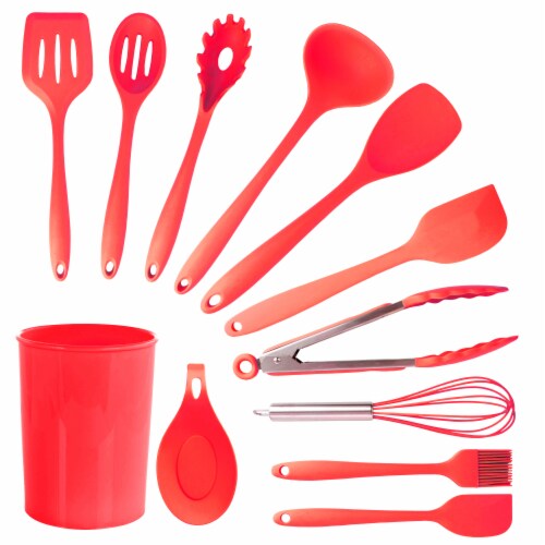 Red Silicone Cooking Utensils (Set of 12) Red Silicone Cooking Utensils (Set of 12)