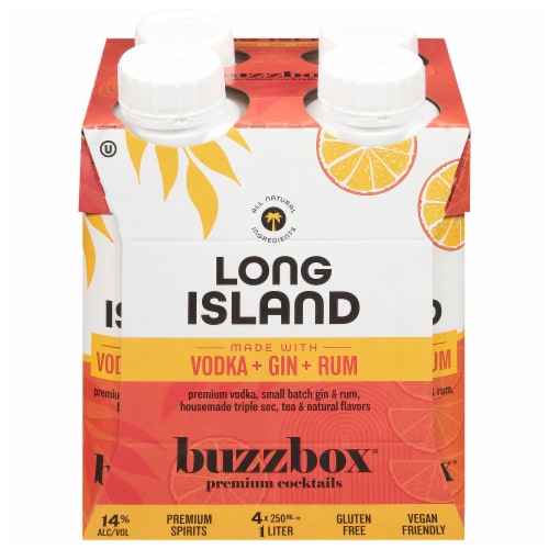 buzzbox® Long Island Premium Cocktails Pack Perspective: front