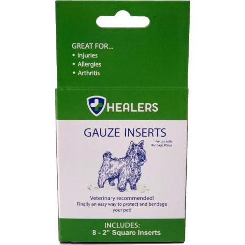 Healers Gauze Insert Pads 8 Count Perspective: front
