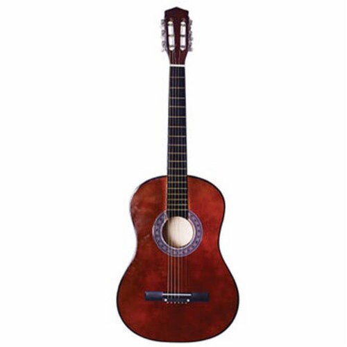 Dark brown acoustic guitar discount