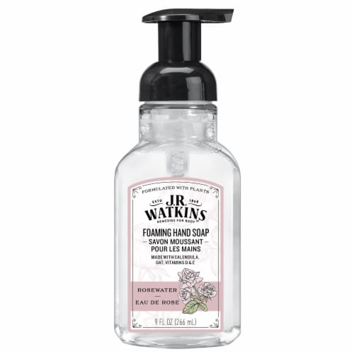 J.R. Watkins Foaming Hand Soap - Rosewater Perspective: front