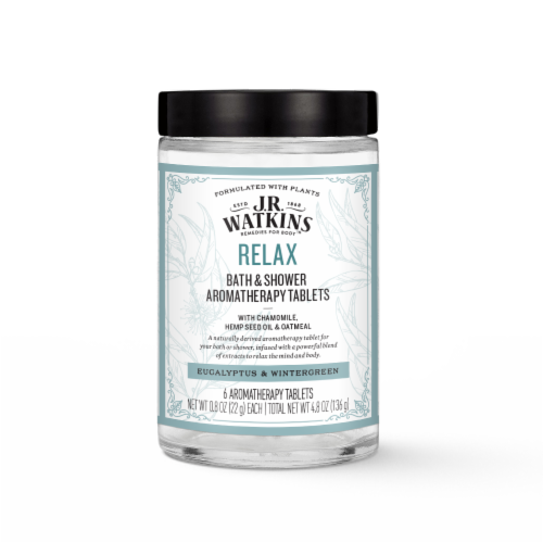 J.R. Watkins Relax Bath & Shower Aromatherapy Tablets Perspective: front