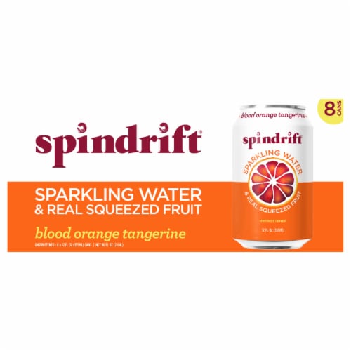 Spindrift® Blood Orange Tangerine Flavored Sparkling Water Cans