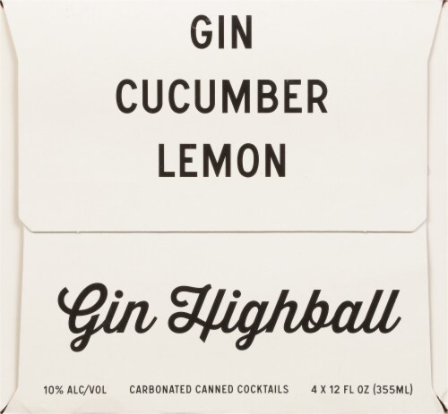 Salt Point Beverage Cucumber Lemon Gin Highball Ready to Drink Cocktail Perspective: front