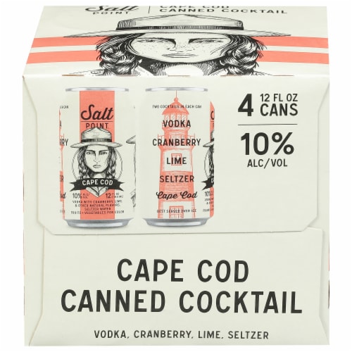 Salt Point Beverage Company Cape Cod Ready to Drink Cocktail Perspective: front