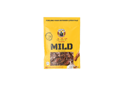 Pap's Mild Beef Jerky Perspective: front
