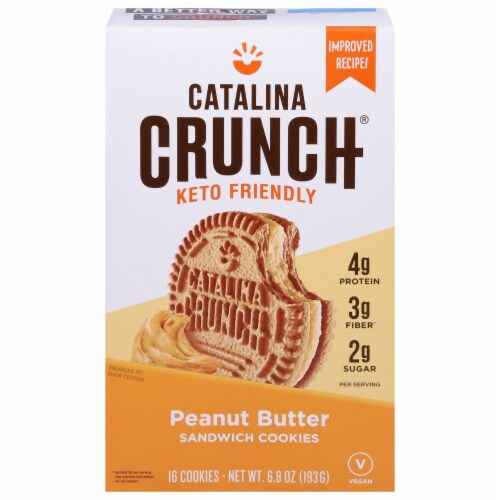 Catalina Crunch® Keto Friendly Peanut Butter Sandwich Cookies, 16 ct ...