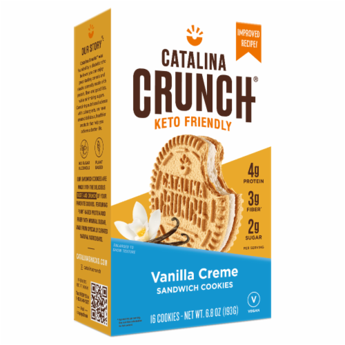 Catalina Crunch® Vanilla Creme Sandwich Cookies Perspective: front
