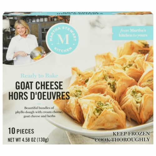 Martha Stewart Kitchen Ready to Bake Frozen Goat Cheese Hors D'Oeuvres Perspective: front