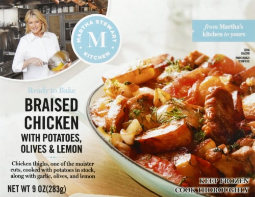 Martha Stewart Kitchen Braised Chicken Frozen Meal Perspective: front