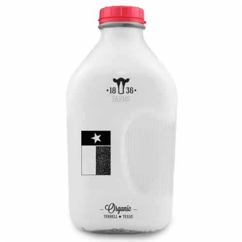 1836 Farms Organic Whole Milk Perspective: front