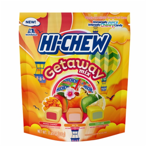 Hi-Chew® Getaway Mix Candy Stand Up Pouch Perspective: front