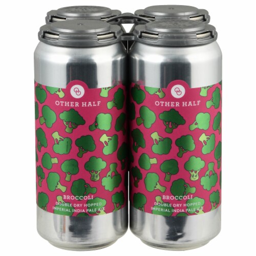 Other Half Broccoli Double Dry Hopped Imperial India Pale Ale Perspective: front