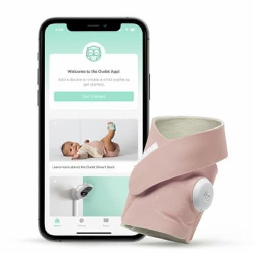 Owlet® Smart Sock 3 Wearable Baby Monitor in Dusty Rose, 1 unit Kroger