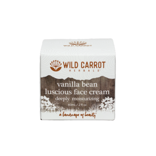 Wild Carrot Herbals® Vanilla Bean Lusious Face Cream Perspective: front