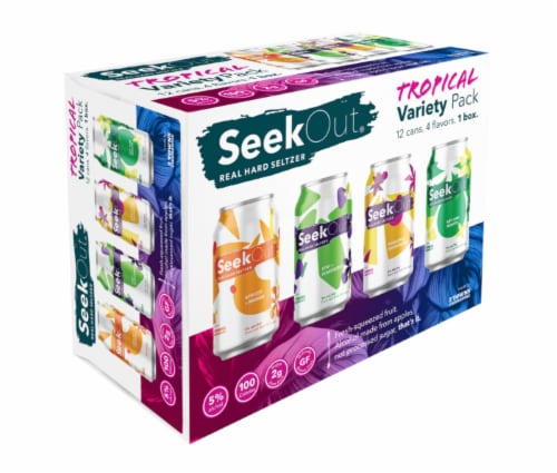 Seekout Pack Hard Seltzer Variety Pack Perspective: front
