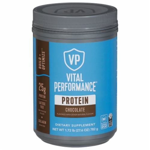 Vital Performance™ Chocolate Protein Powder Perspective: front