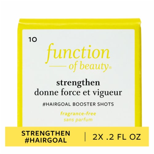 Function of Beauty® Strengthen Hair Goal Booster Shots with Pea Sprout Extract Perspective: front