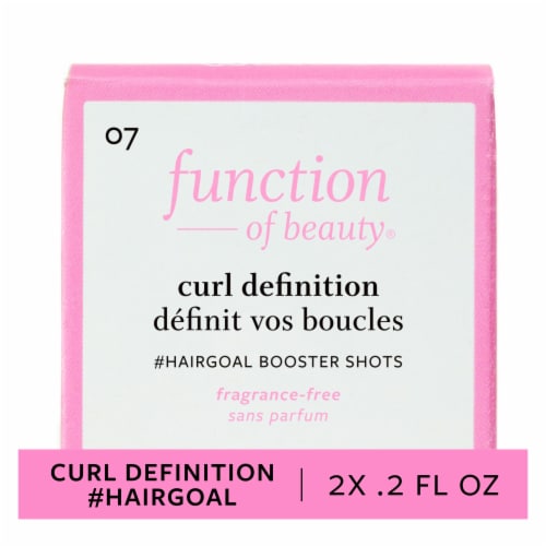 Function of Beauty® Curl Definition Hair Goal Booster Shots with Flaxseed Oil Perspective: front