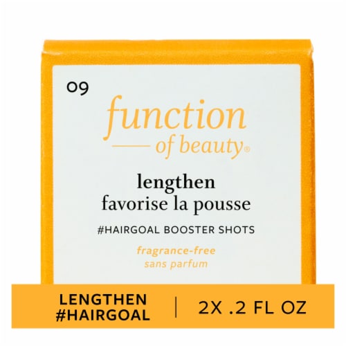 Function of Beauty® Lengthen Hair Goal Booster Shots with Hops Extract Perspective: front