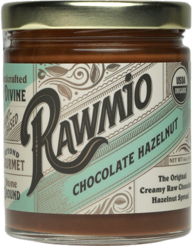 Rawmio Creamy Raw Chocolate Hazelnut Spread Perspective: front