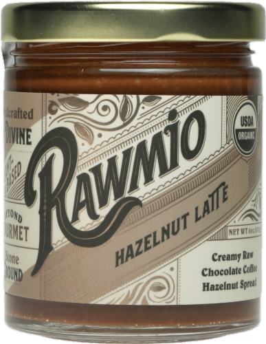 Rawmio Creamy Hazelnut Latte Spread Perspective: front