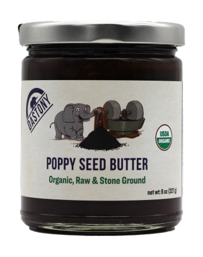 Dastony Organic Poppy Seed Butter Perspective: front