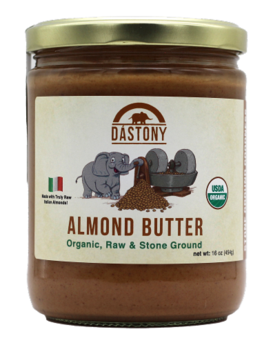 Dastony Organic Almond Butter Perspective: front