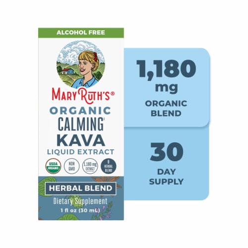 Maryruth's® Organic Calming Kava Herbal Blend Perspective: front