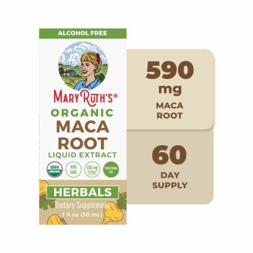 Maryruth's® Organic Maca Root Liquid Extract Perspective: front