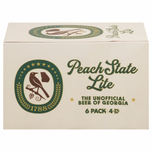 StillFire Brewing Peach State Lite Cans Perspective: front