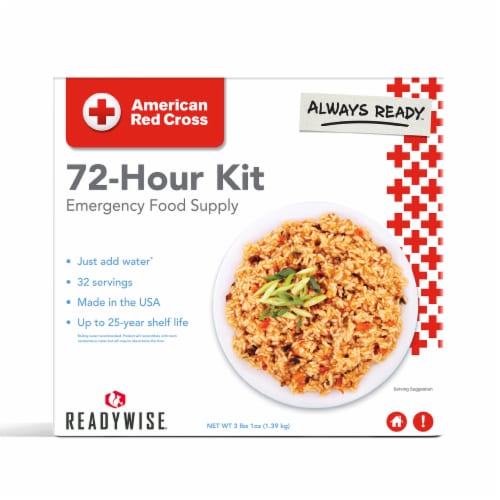 American Red Cross 72-Hour Emergency Food Supply Kit Perspective: front