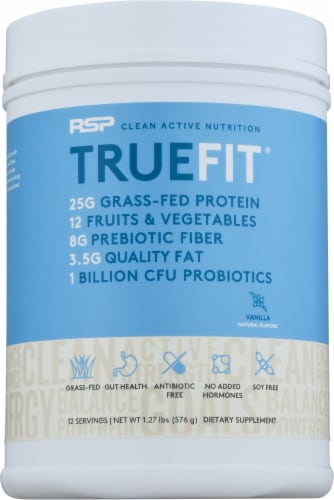 RSPNutrition Truefit® Vanilla Dietary Supplement Perspective: front