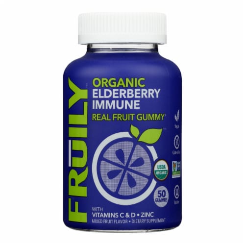 Fruily™ Organic Elderberry Immune Gummies Perspective: front