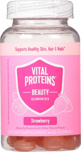 Vital Proteins Strawberry Beauty Gummies Perspective: front