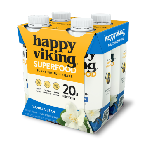 Happy Viking® Vanilla Bean Plant Protein Shake Perspective: front