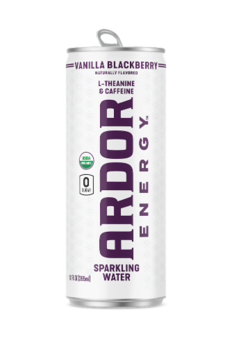 Ardor Energy™ Vanilla Blackberry Sparkling Water Energy Drink Perspective: front