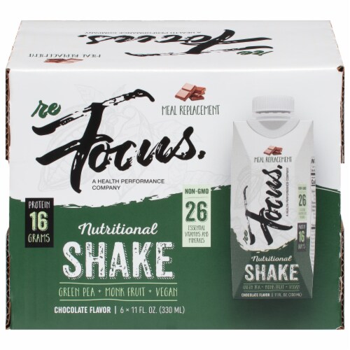Refocus Chocolate Nutritional Shake Perspective: front