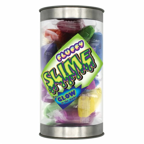 BravoNavo Fluffy Slime 16 Pack Tube Perspective: front