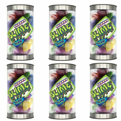 BravoNavo Fluffy Slime 16 Piece 6 Tube Pack Perspective: front