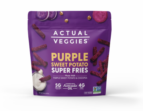 Actual Veggies® Purple Sweet Potato Super Fries Perspective: front