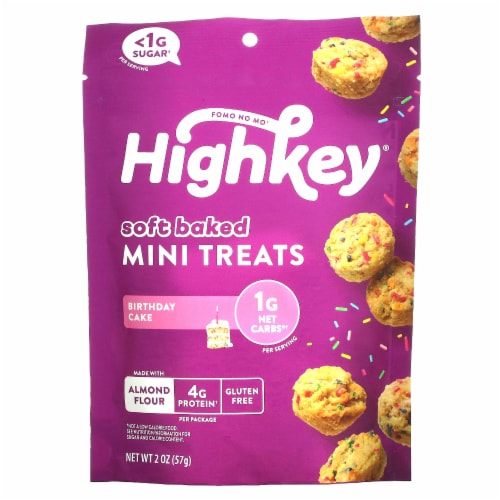 HighKey Keto Birthday Cake Mini Bites Perspective: front