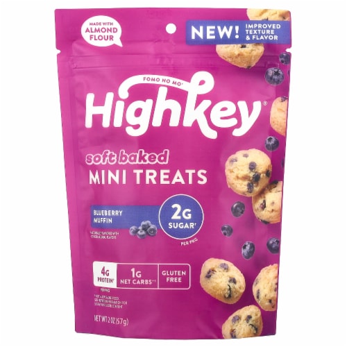 HighKey® Keto Blueberry Muffin Mini Bites Perspective: front