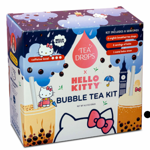 Tea Drops Hello Kitty Bubble Tea Kit Perspective: front