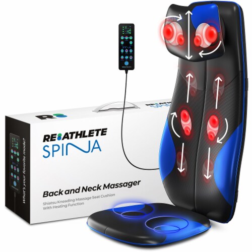 REATHLETE SPINA Shiatsu Massage Cushion with Triple-Action Back & Neck  Massager, 1 Piece - Foods Co.