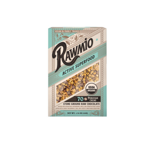 Rawmio Organic Active Superfood Raw Chocolate Bar Perspective: front