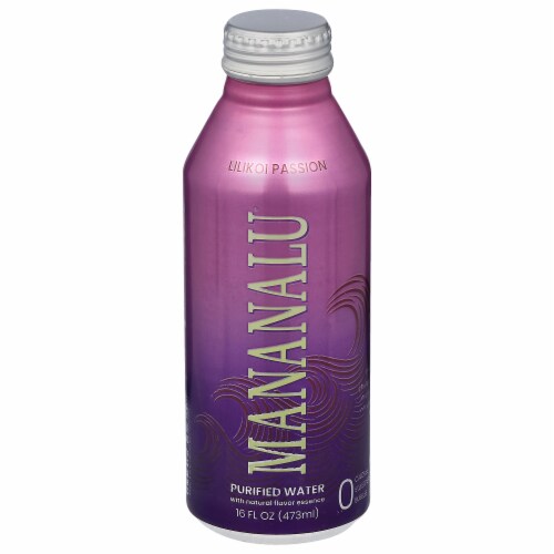 Mananalu Lilikoi Passion Purified Water Perspective: front