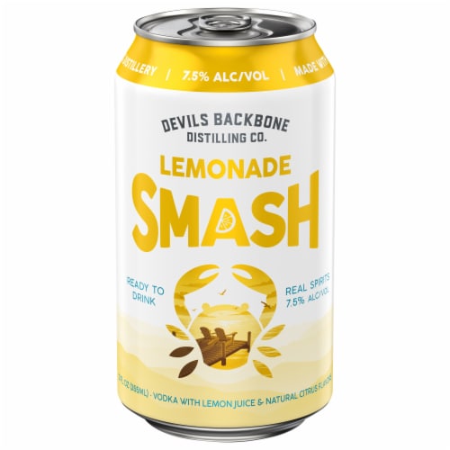 Devil's Backbone Brewing Company Lemonade Smash Vodka Perspective: front