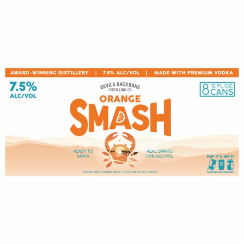Devils Backbone Brewing Co. Orange Smash Can Perspective: front
